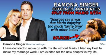 RHONY DRAMA! Ramona & Mario Singer split…again!