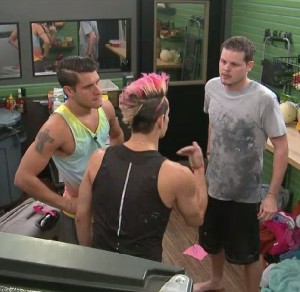Frankie Grande, Cody Calafiore and Derrick Levasseur discuss who should be nominated on Big Brother 16 episode 30