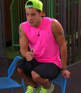 Cody Calafiore is scared of a little mouse on Big Brother 16 episode 34