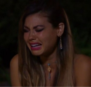 Britt Nillson breaks down after being sent home by Chris Soules on The Bachelor 19 episode 8