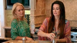 Kim Richards and Kyle Richards try to put their issues aside for one breakfast on RHOBH The Party's Over