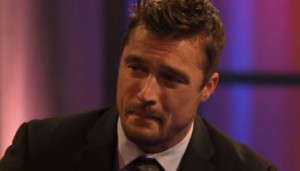 Chris Soules tries to think of something to say to Jade Roper on The Bachelor 19 Women Tell All