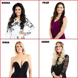 Big Brother Canada 3 cast Naeha Sareem, Pilar Nemer, Risha Denner, Sarah Hanlon