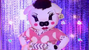 Ginger Minj shows off her Hello Kitty BFF character on RuPaul's Drag Race season 7.