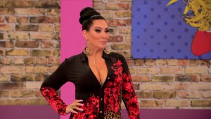 Michelle Visage in the werk room on RuPaul's Drag Race season 7