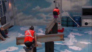Jackie and Steve compete in the Du-BOB Battle of the Block competition on BB17