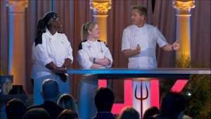 Meghan and T face off in the final challenge of Hell's Kitchen season 14