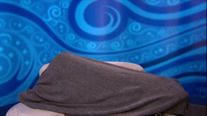 Audrey Middleton has a five hour slumber party in the diary room. #BB17