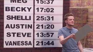 John reveals the times each player finished in the BB Comics #POV #BB17