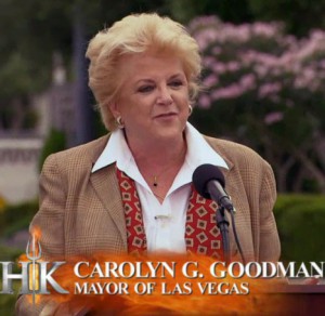 Vegas mayor Carolyn Goodman welcomes the cast to Las Vegas #HellsKitchen