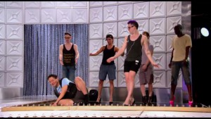 Kim Chi falls on her ass during the Bitch Perfect rehearsal #DragRace