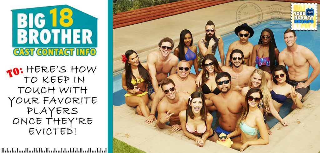 BB18 Cast Contact Information